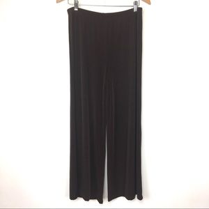 Chocolate brown Chico's Travelers wide leg pants!